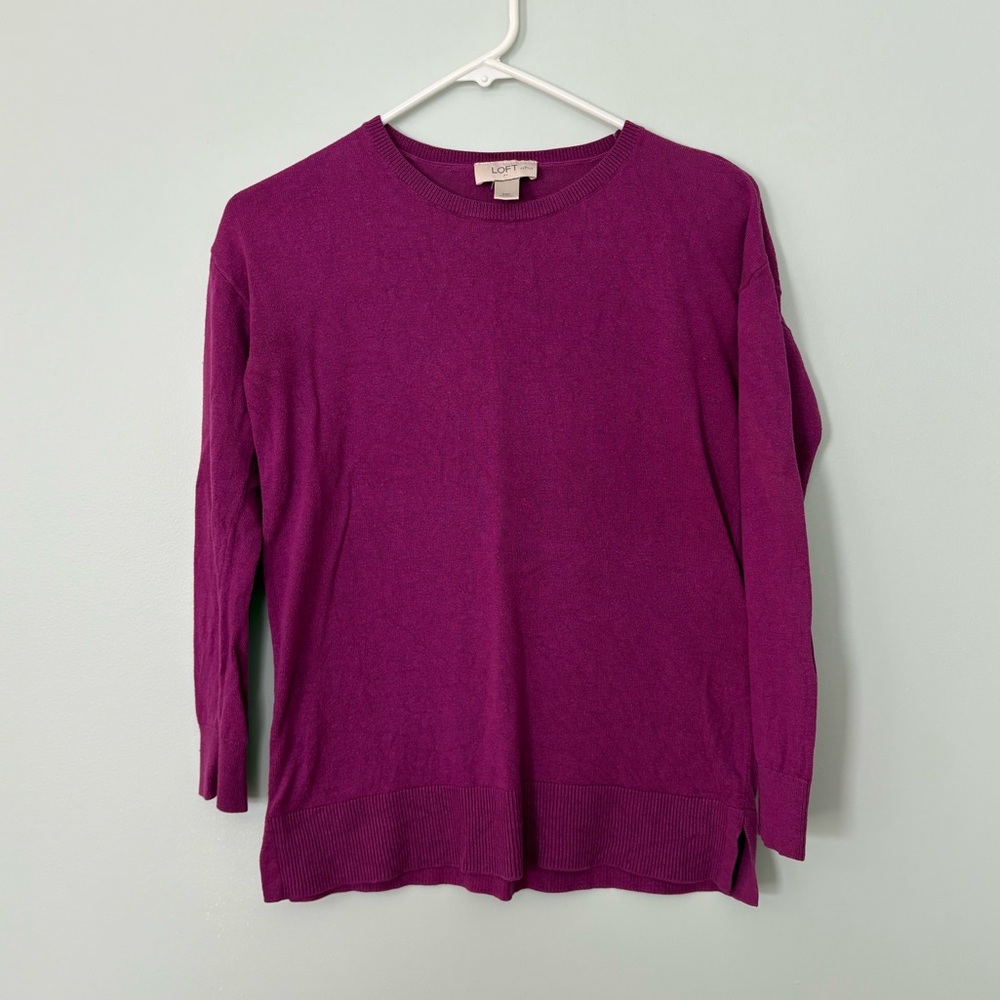 LOFT Purple Sweater